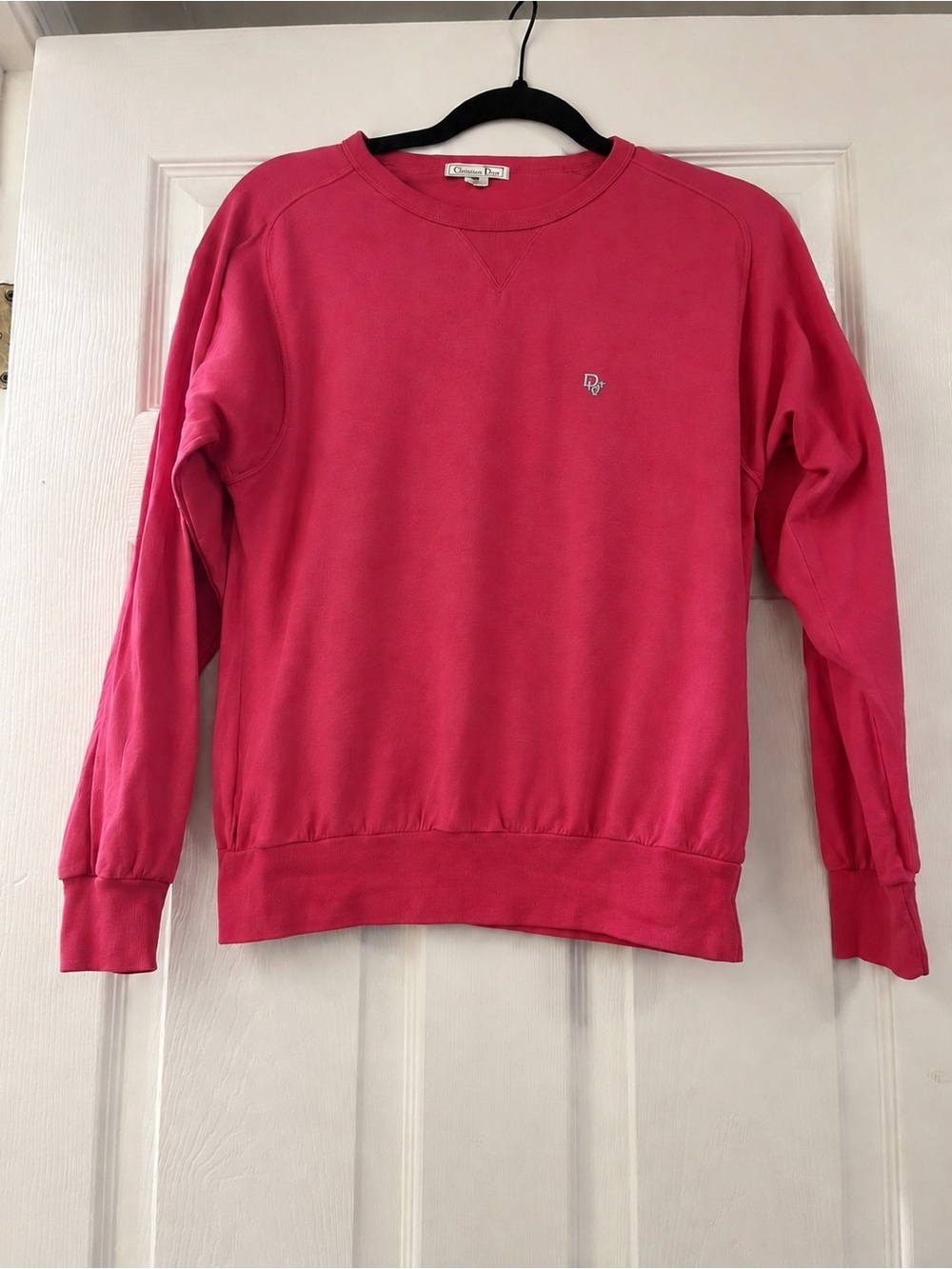 Vintage Christian Dior Pink Logo Crewneck Sweatshirt Size M
